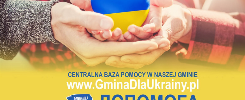 Uruchomiona została oficjalna strona Gmina dla Ukrainy, za pomocą której można zgłosić potrzebę pomocy  lub zadeklarować pomoc
