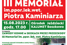 III Memoriale im. Piotra Kaminiarza w Boszkowie Letnisku - 15.08.2023