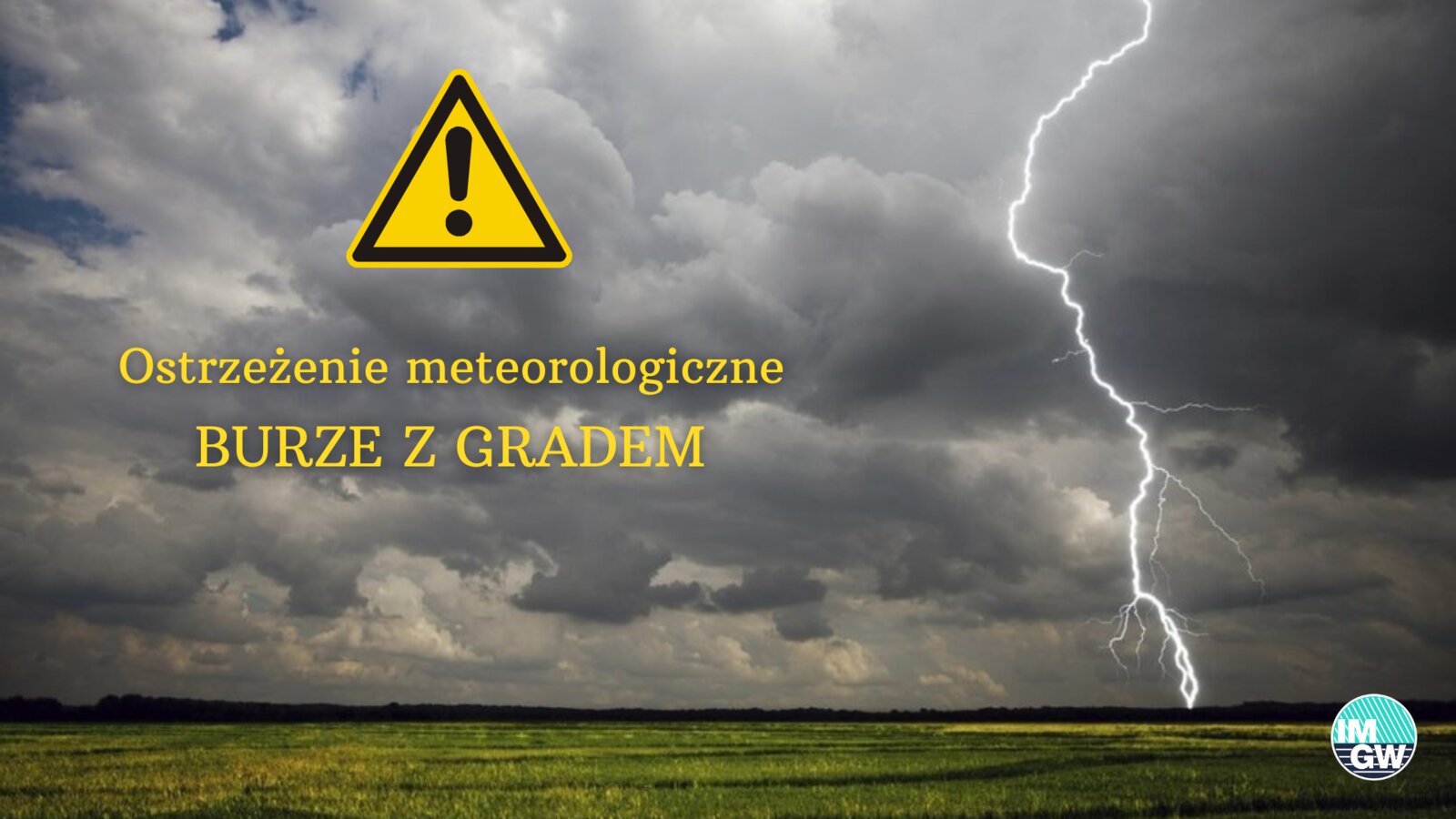 ostrzeżenie meteorologiczne burze z gradem