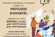 Zebranie wiejskie PRZYLESIE i RADOMYŚL