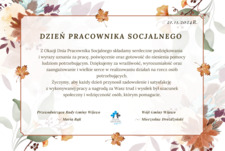 21 listopada - Dzień Pracownika Socjalnego