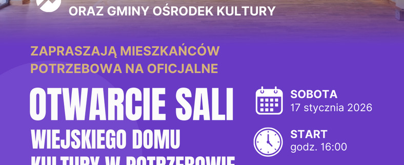 Otwarcie Sali WDK w Potrzebowie