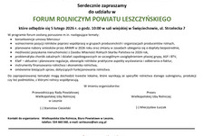 Forum Rolnicze Powiatu Leszczyńskiego 