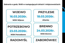 Harmonogram zebrań wiejskich sprawozdawczych